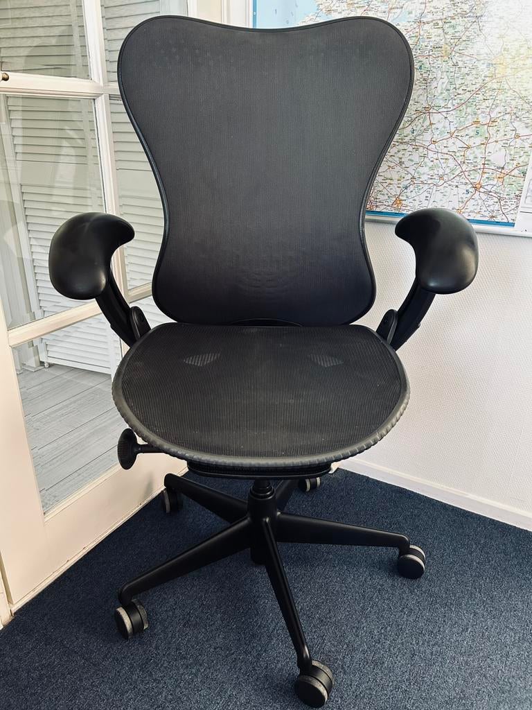 HERMAN MILLER Mirra Butterfly Bureaustoel 100% Refurbished!, Huis en Inrichting, Bureaustoelen, Gaming bureaustoel, Zwart, Ophalen of Verzenden