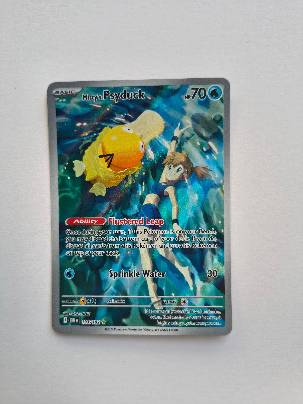 Misty's psyduck 💧 Pack fresh 193/182 Foto's zijn origineel, Ophalen, Nieuw