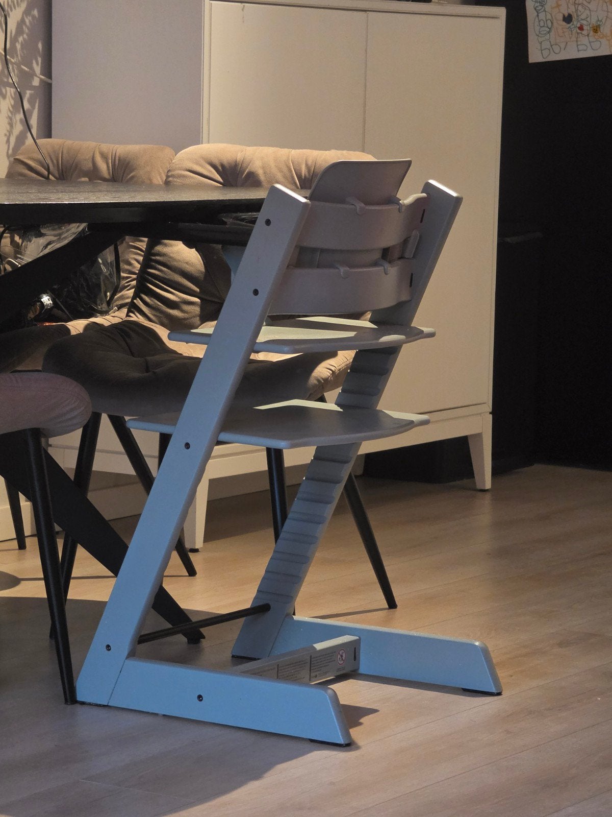 Stokke Tripp Trapp kinderstoel - Groen, Kinderen en Baby's, Kinderstoelen, Ophalen, Zo goed als nieuw, Meegroeistoel, Aanschuifbaar