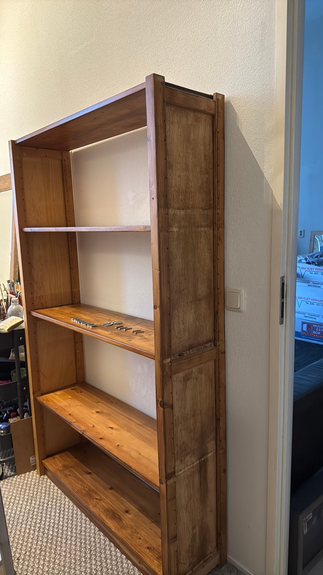 Lundia, 5 planken, Huis en Inrichting, Ophalen, Met plank(en), Gebruikt, 100 tot 150 cm