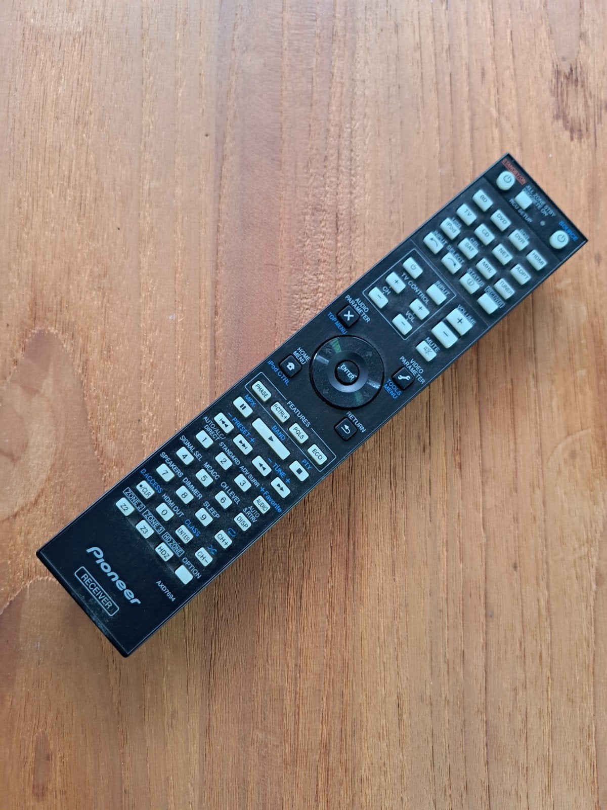 Pioneer AXD7694 Afstandsbediening voor Receiver, Ophalen of Verzenden, Gebruikt, Origineel, Receiver of Versterker