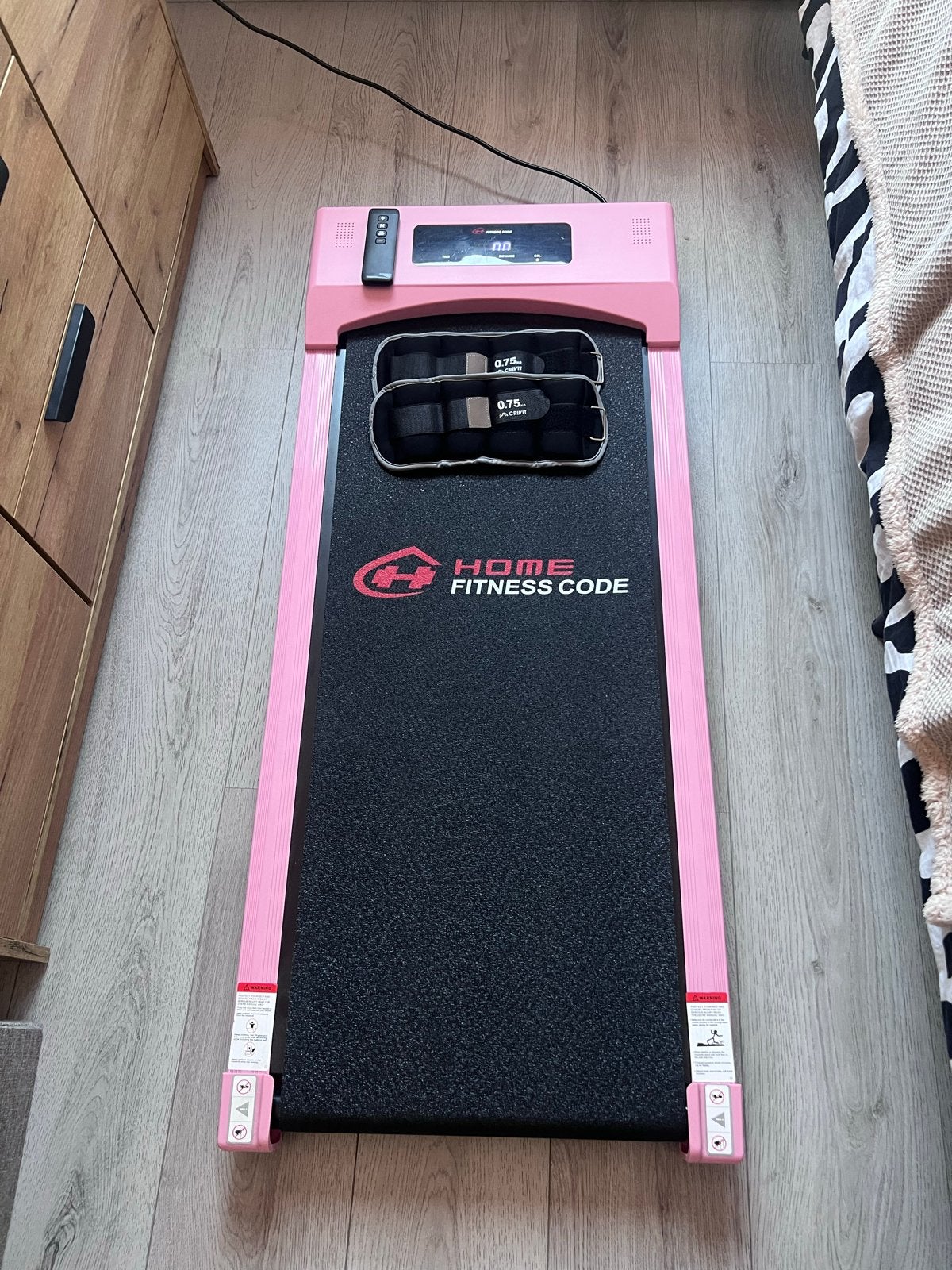 Compacte roze loopband - Home Fitness Code c1, Ophalen, Zo goed als nieuw, Benen, Loopband