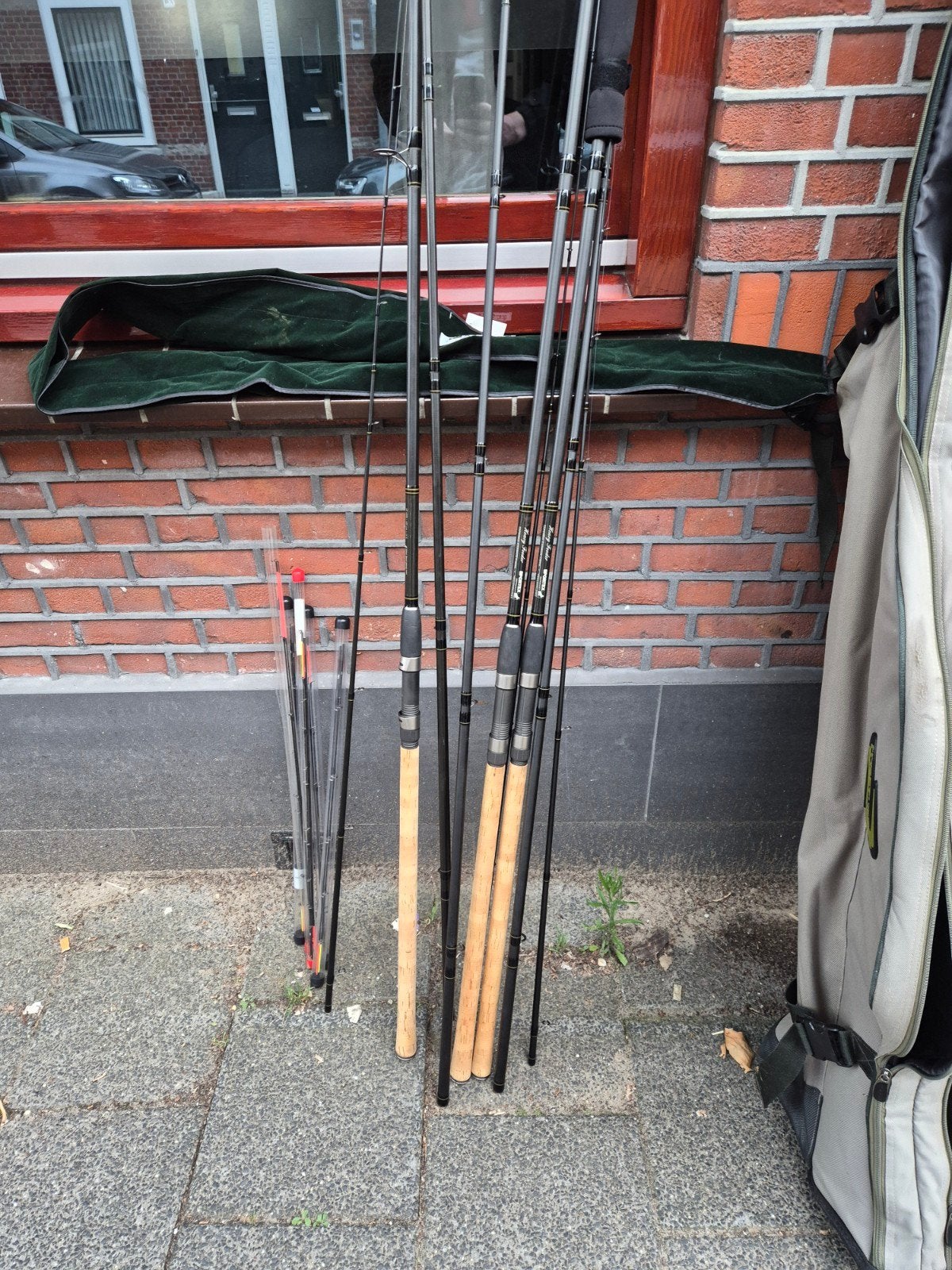 Sportex Heavy Feeder Hengels 3x met Foudraal, Watersport en Boten, Hengelsport | Karpervissen, Ophalen, Zo goed als nieuw, Werphengel
