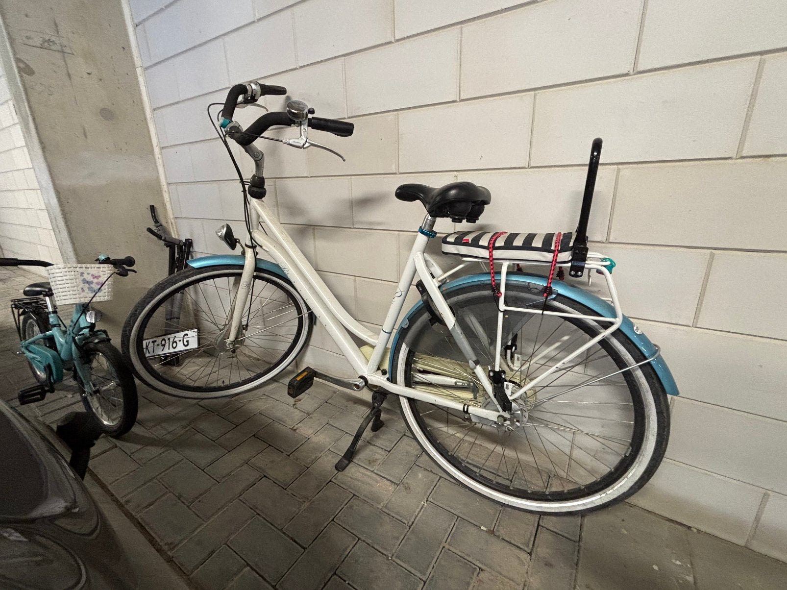 Cortina moederfiets met kinderzitje, Fietsen en Brommers, Fietsen | Dames | Damesfietsen, Ophalen, Zo goed als nieuw, Overige merken