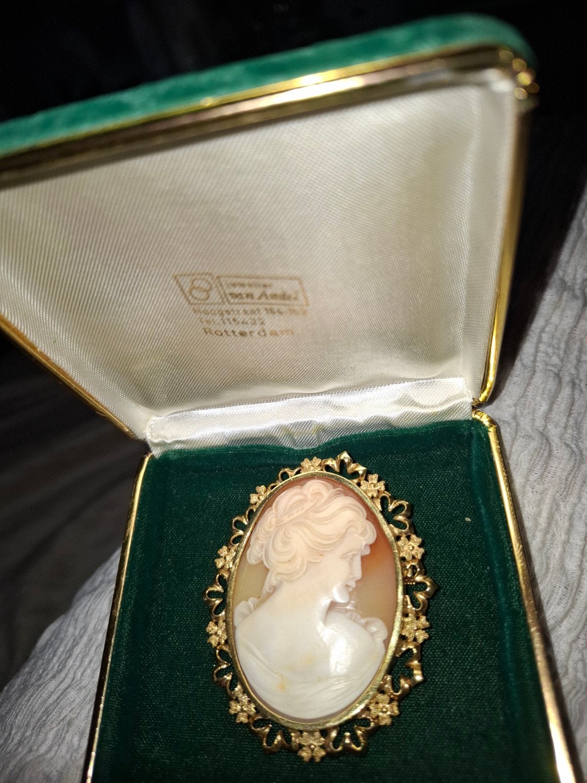 Te koop, Ophalen of Verzenden, Goud, Broche
