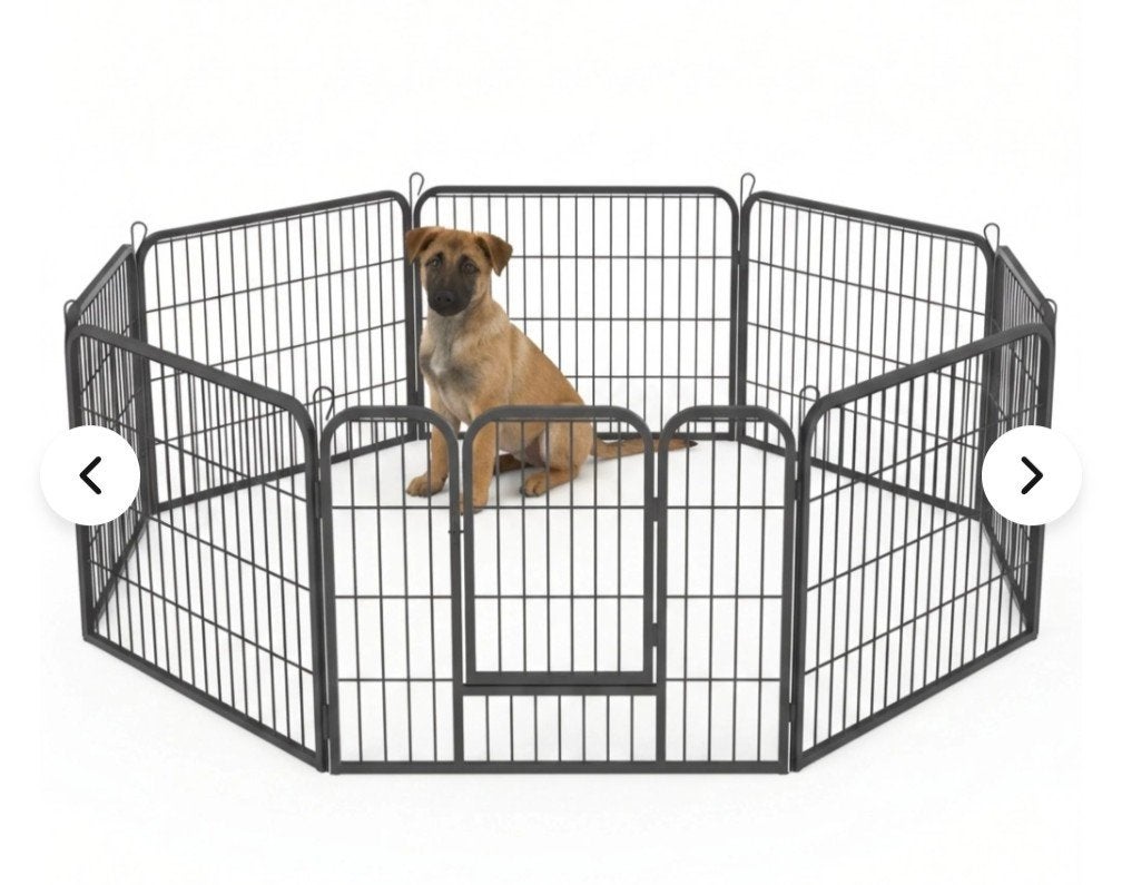 zgan Puppyren, 8 panelen van 0.80 m. breed x0.60 hoog, Ophalen, Zo goed als nieuw, Hondenren