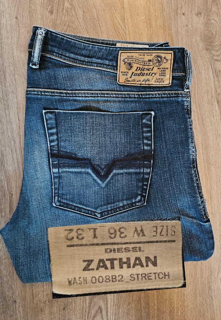 Diesel ZATHAN W36 L32 | 36x32 # Bootcut *y2k #D1989, W36 - W38 (confectie 52/54), Diesel, Blauw, Diesel