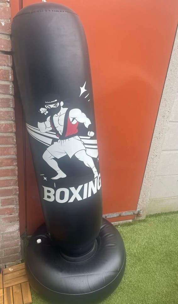 Opblaasbare Bokszak - Ideaal voor Thuis Training, Ophalen of Verzenden, Gebruikt, Bokszak
