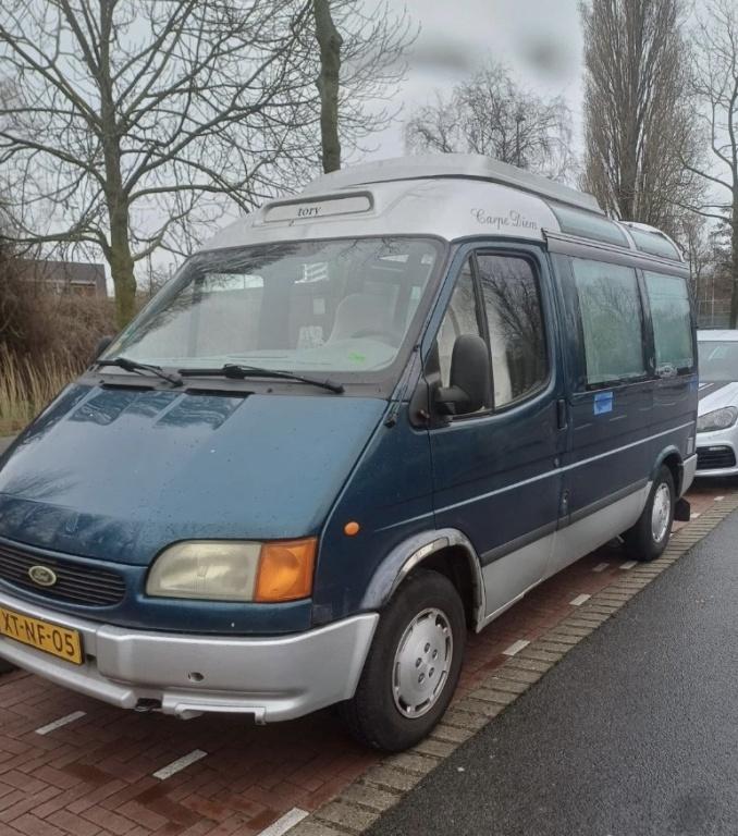 Ford camper TRANSIT 100 MET RUITEN Standaard benzine, projec, Airbags, Ringverwarming, Bedrijf, Handgeschakeld