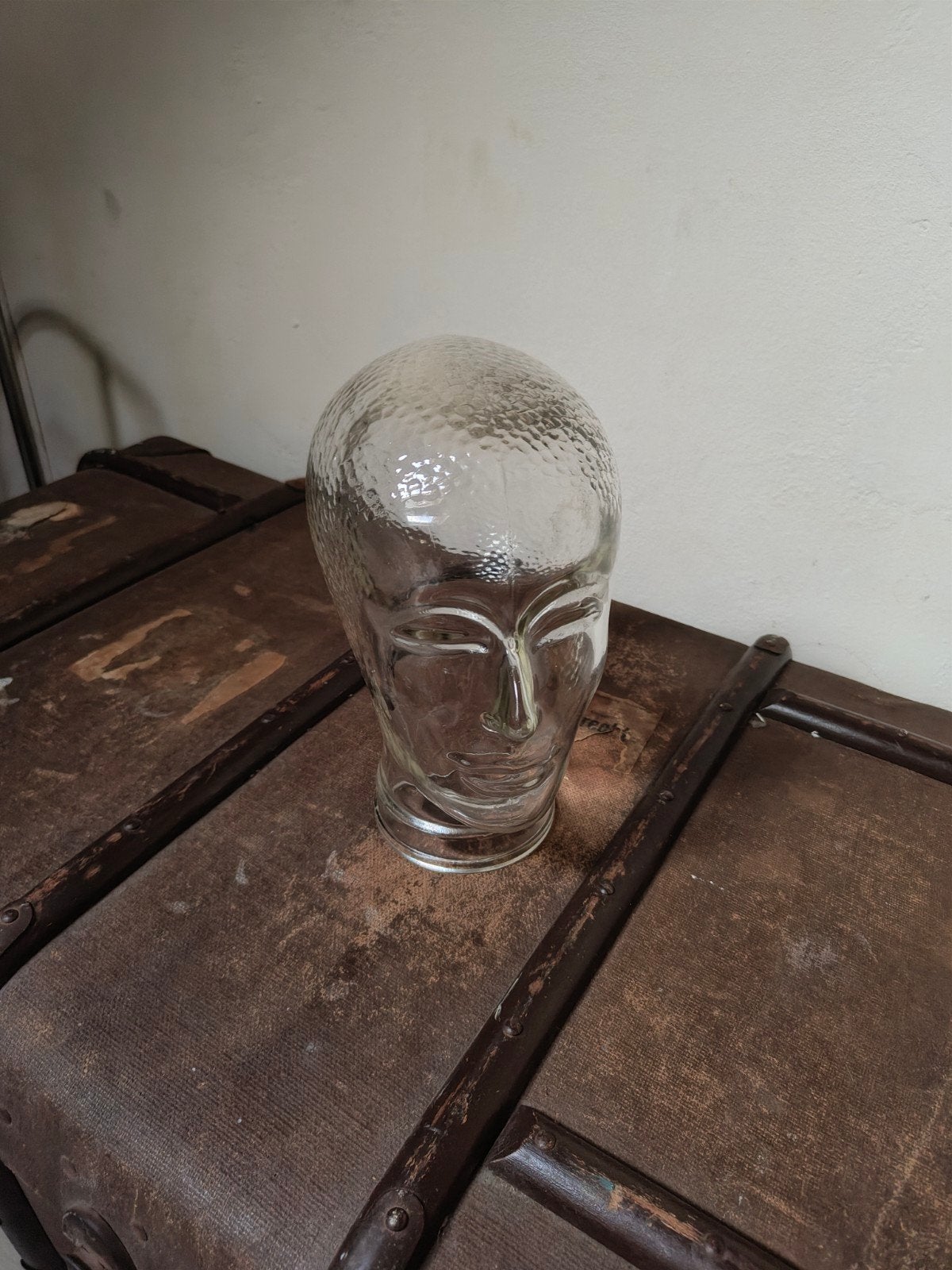 Glazen etalagehoofd jaren '70, Ophalen of Verzenden