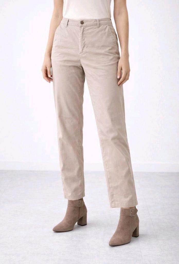Flame beige chino broek – maat 38, Kleding | Dames, Maat 38/40 (M), Flame, Beige, Ophalen of Verzenden