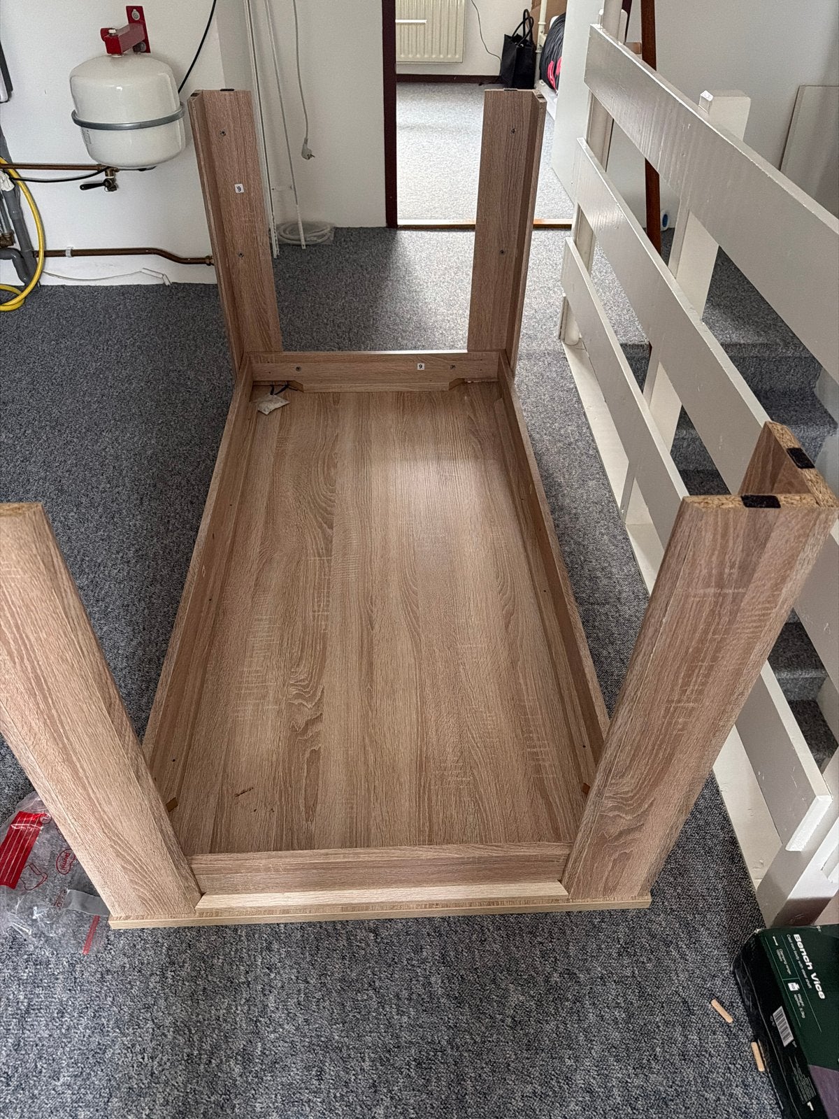 Houten eettafel / bureau - Zo goed als nieuw, Huis en Inrichting, Tafels | Eettafels, Ophalen, 100 tot 150 cm, 50 tot 100 cm, Zo goed als nieuw