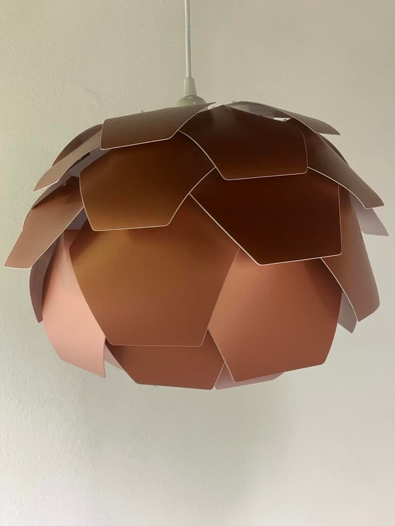 Hanglamp SEGRE Koper - Scandinavisch Design, Ophalen of Verzenden, Zo goed als nieuw, Minder dan 50 cm, Kunststof