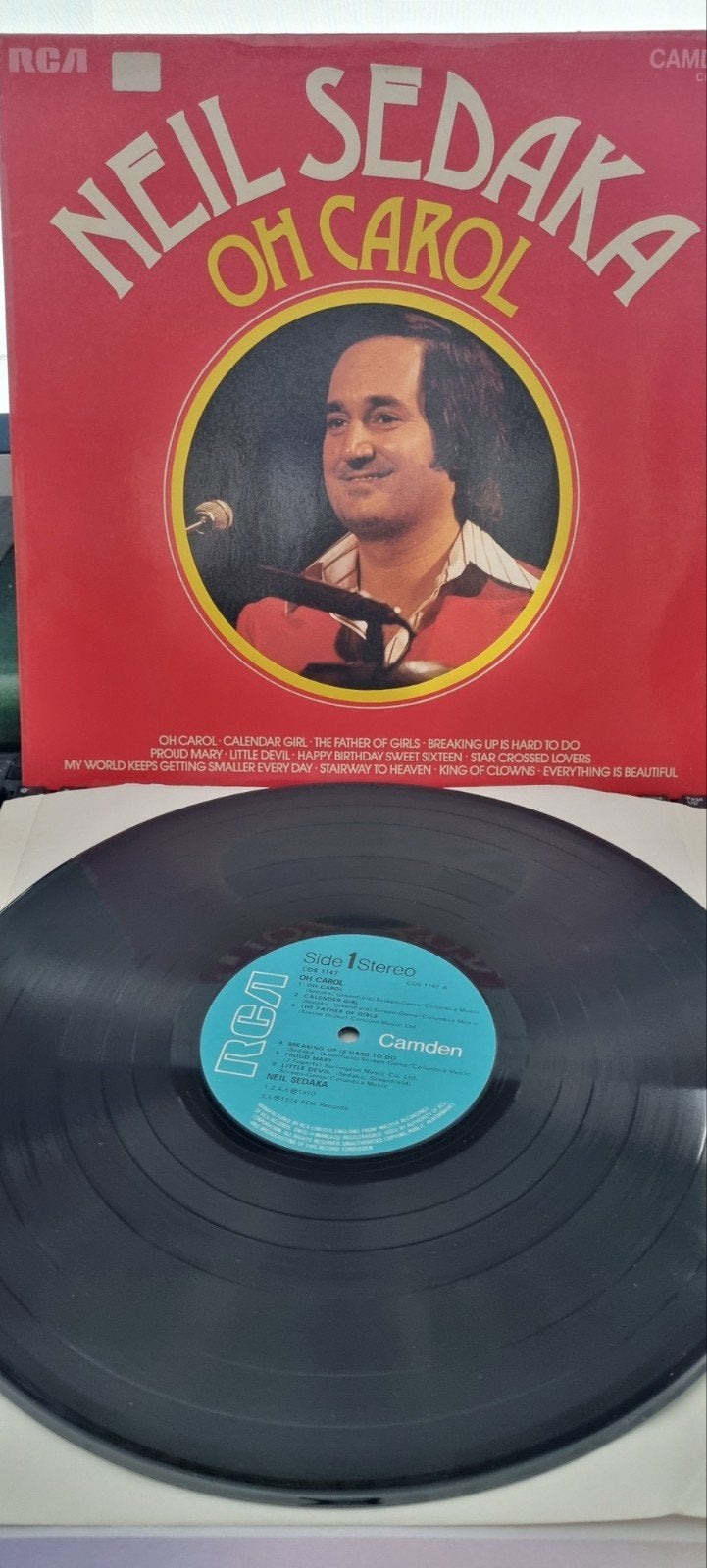 Neil Sedaka - Oh Carol LP (1970) - Pop Vinyl, Ophalen of Verzenden, 1970 - 1979, Gebruikt, 12 inch