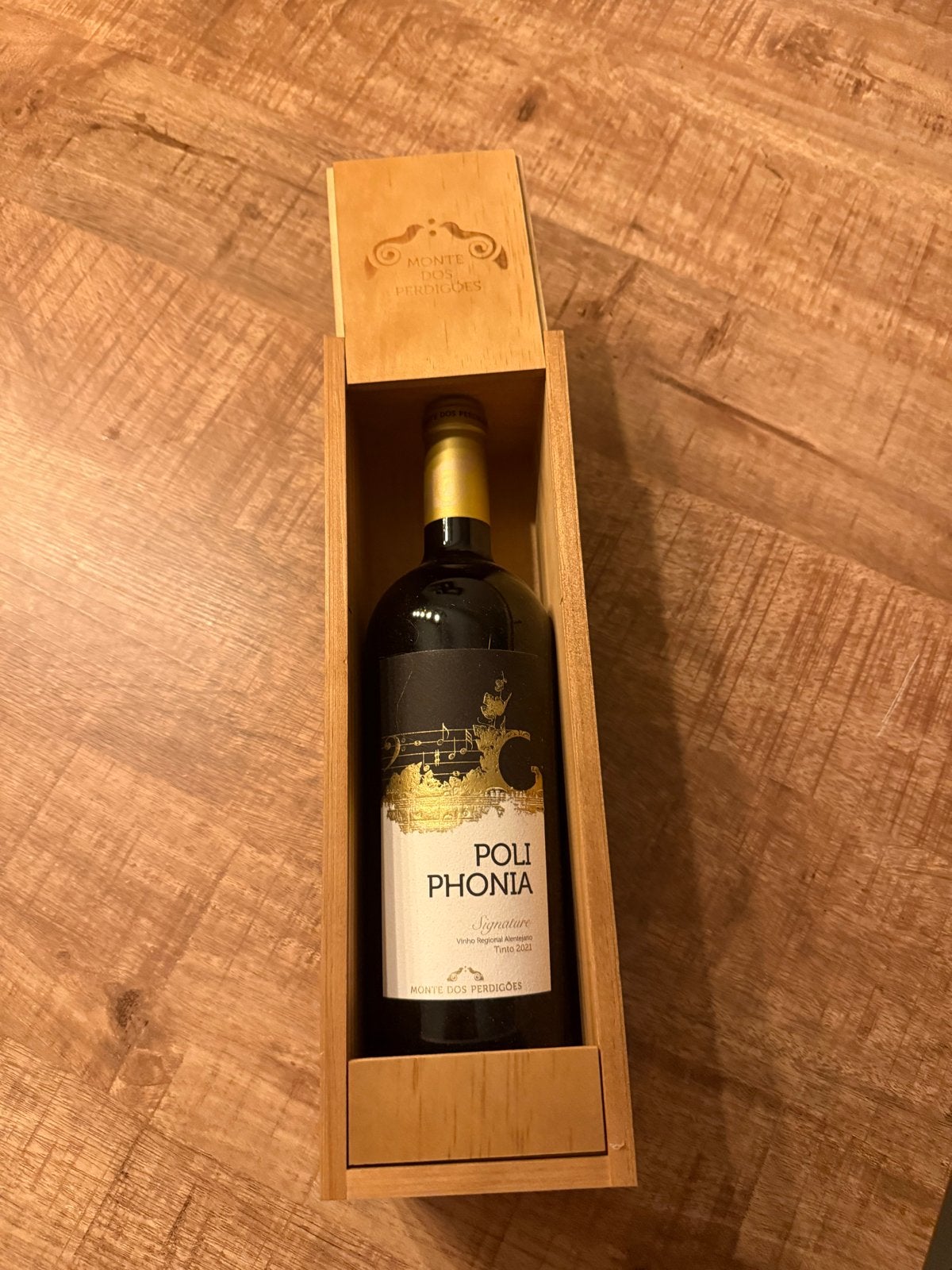 Poli Phonia Rode Wijn in Luxe Houten Kist, Ophalen of Verzenden, Nieuw, Overige gebieden, Rode wijn