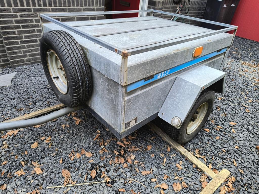 Welp bagagewagen met deksel en reservewiel, Ophalen, Gebruikt