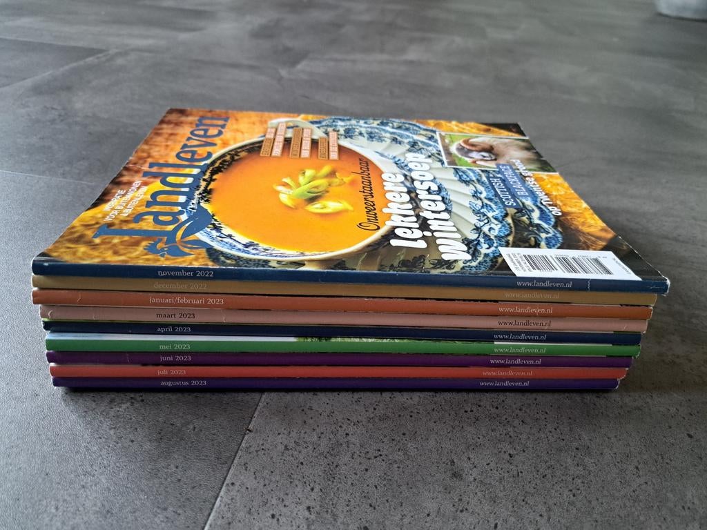 Magazine Landleven - 9 stuks.November 2022 t/m augustus 2023, Boeken, Tijdschriften en Kranten, Ophalen of Verzenden