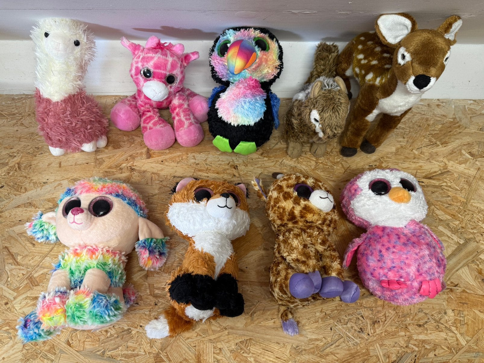 Leuk knuffels per stuk  klein 2,50 middel 3,-, Ophalen, Zo goed als nieuw, Overige typen