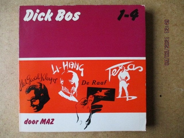 adv0259 dick bos 1-4, Eén stripboek, Ophalen, Gelezen
