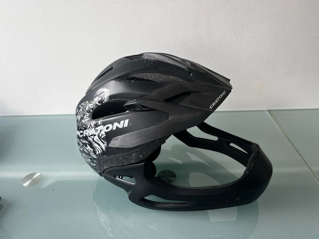 Cratoni C-Maniac Mountainbike Helm met Kinbeschermer, Ophalen of Verzenden, Gebruikt, M, Heer of Dame