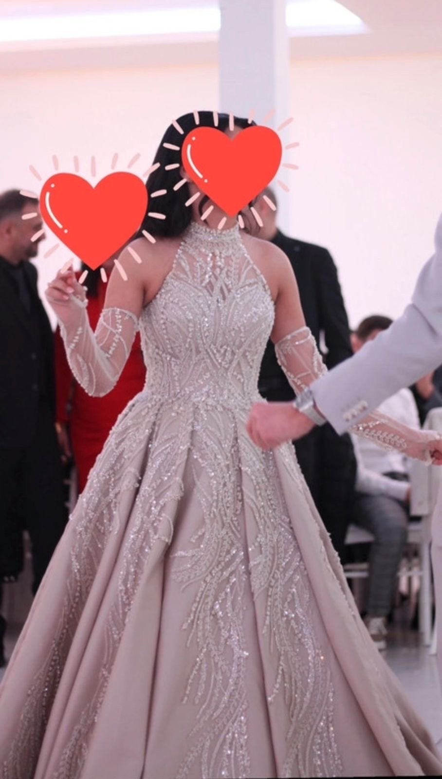 Mia Sposa Trouwjurk - Maat 36-40 - Zo goed als nieuw, Ophalen of Verzenden, Zo goed als nieuw, Beige, Trouwjurk