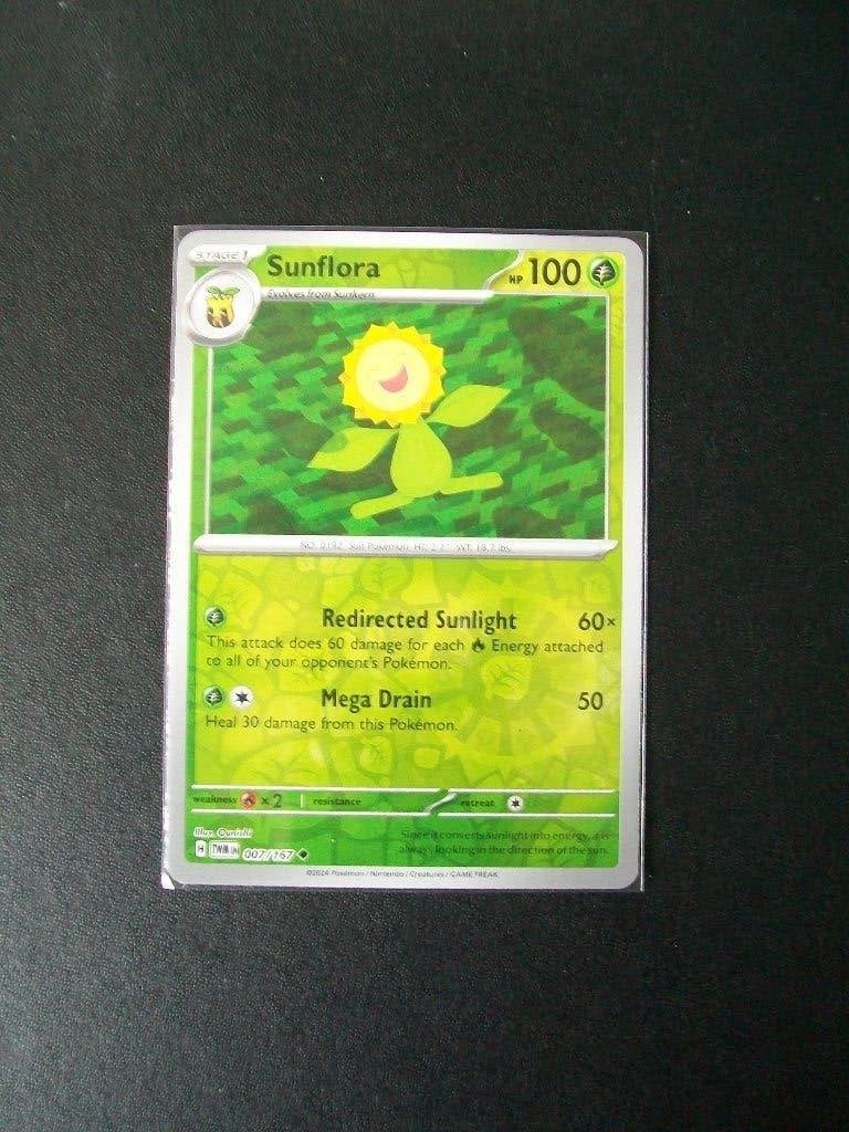 3935. Nieuwe Pokemon Kaart Holofoil SUNFLORA HP100 (007/167), Verzenden, Nieuw, Losse kaart, Foil