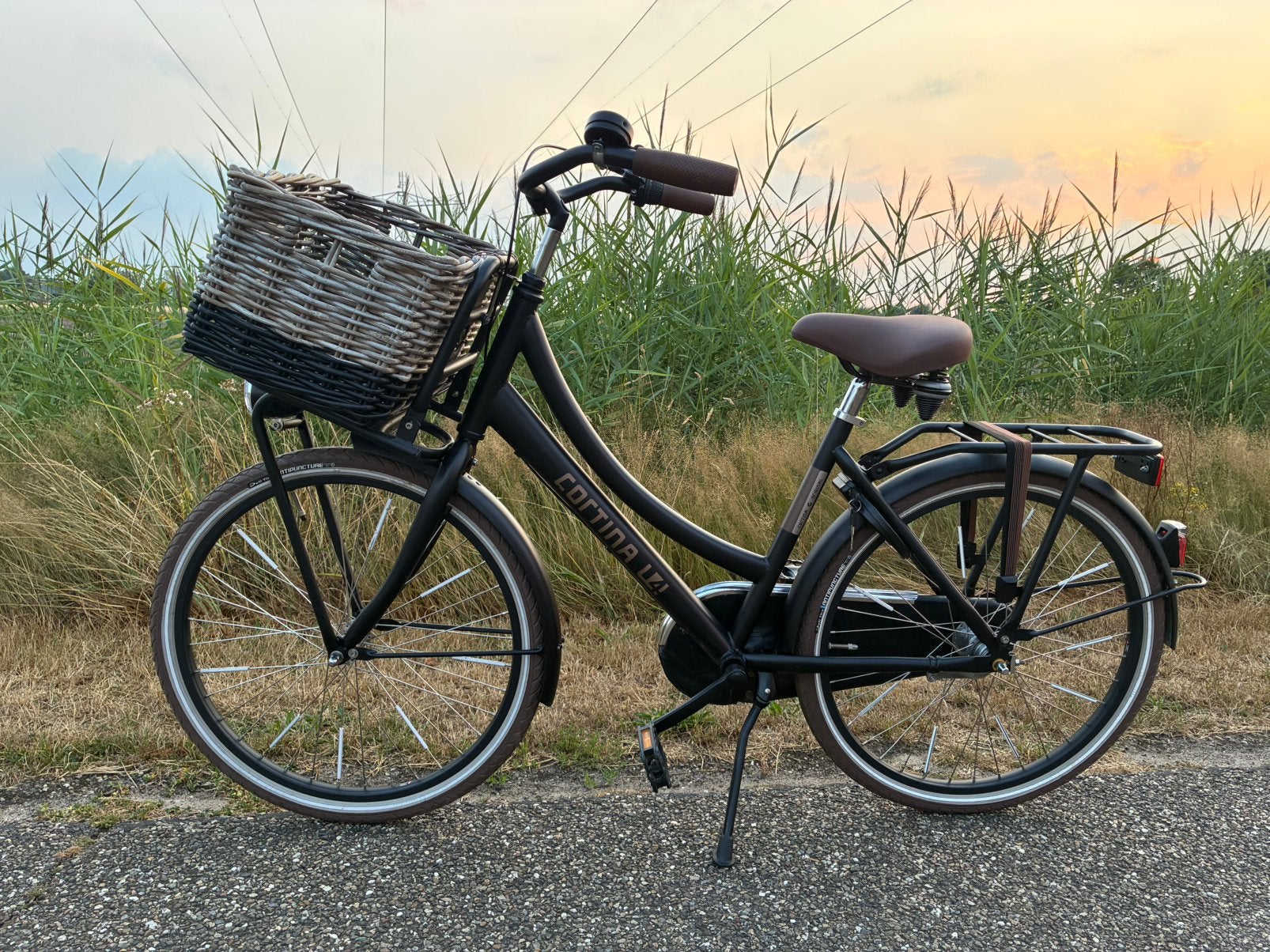 Cortina U4 mini 24inch mat zwart als nieuw, Ophalen, Zo goed als nieuw, 24 inch, Versnellingen