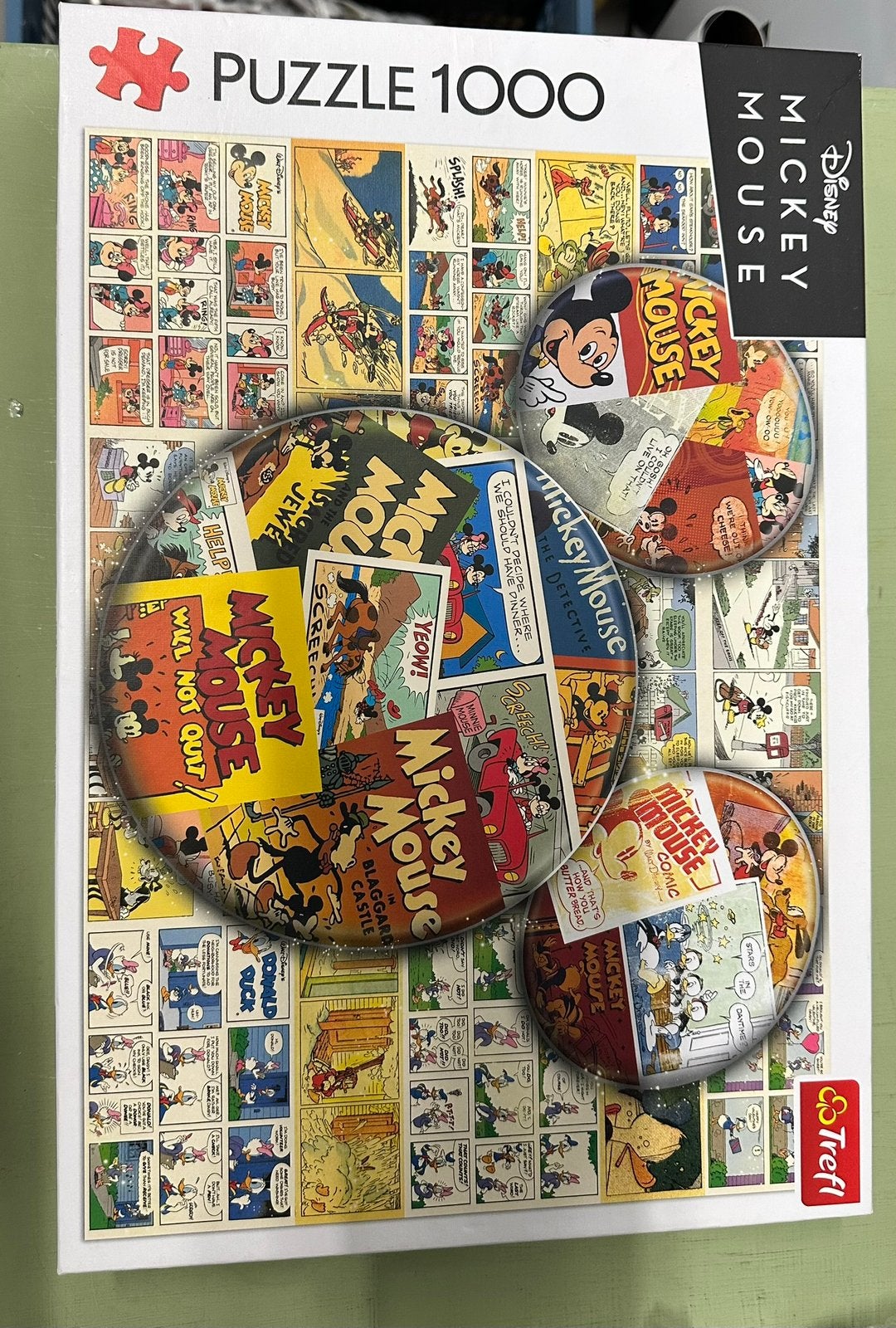 Mickey Mouse puzzel, Hobby en Vrije tijd, Denksport en Puzzels, Verzenden, 500 t/m 1500 stukjes, Zo goed als nieuw, Legpuzzel