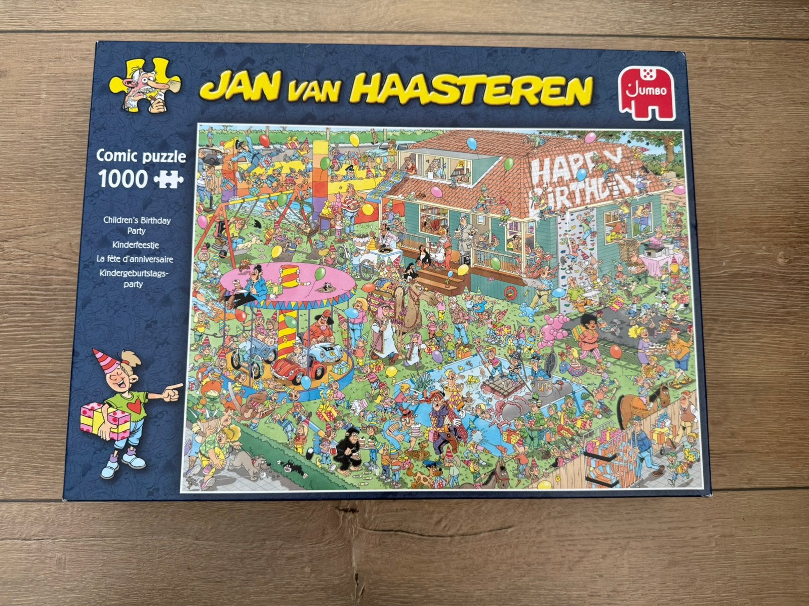 Jan van Haasteren - Kinderfeestje, Hobby en Vrije tijd, Denksport en Puzzels, Ophalen, 500 t/m 1500 stukjes, Zo goed als nieuw