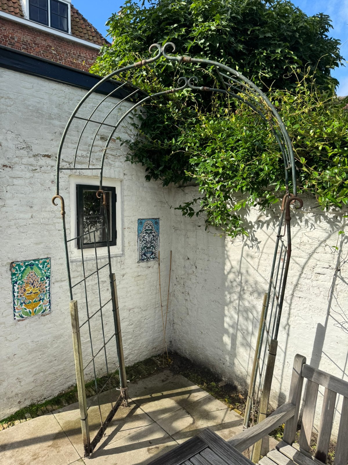 Gietijzer tuinpoortje, Ophalen, Met poort, Gebruikt, Sierhekwerk