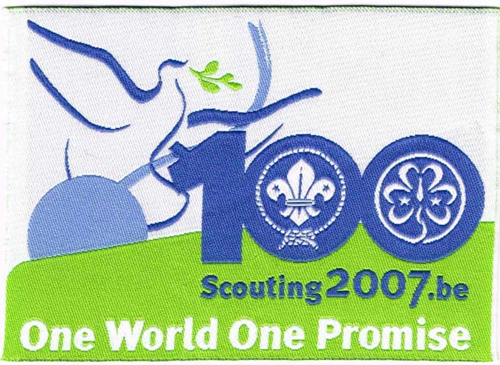 Jamboree 1995 - 100 Jaar Scouting - Belgisch Contingent, Ophalen of Verzenden, Nieuw, Embleem, Speld of Insigne