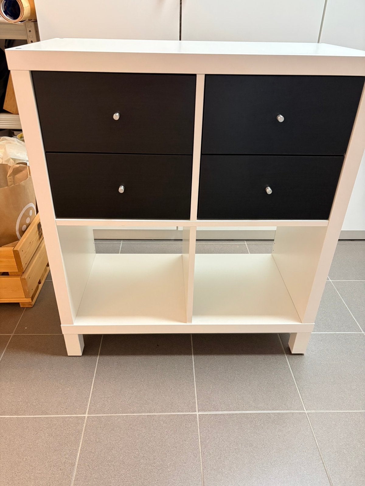 Ikea Kallax 4 vaks kast, Overige materialen, Gebruikt, 3 of 4 laden, Minder dan 100 cm