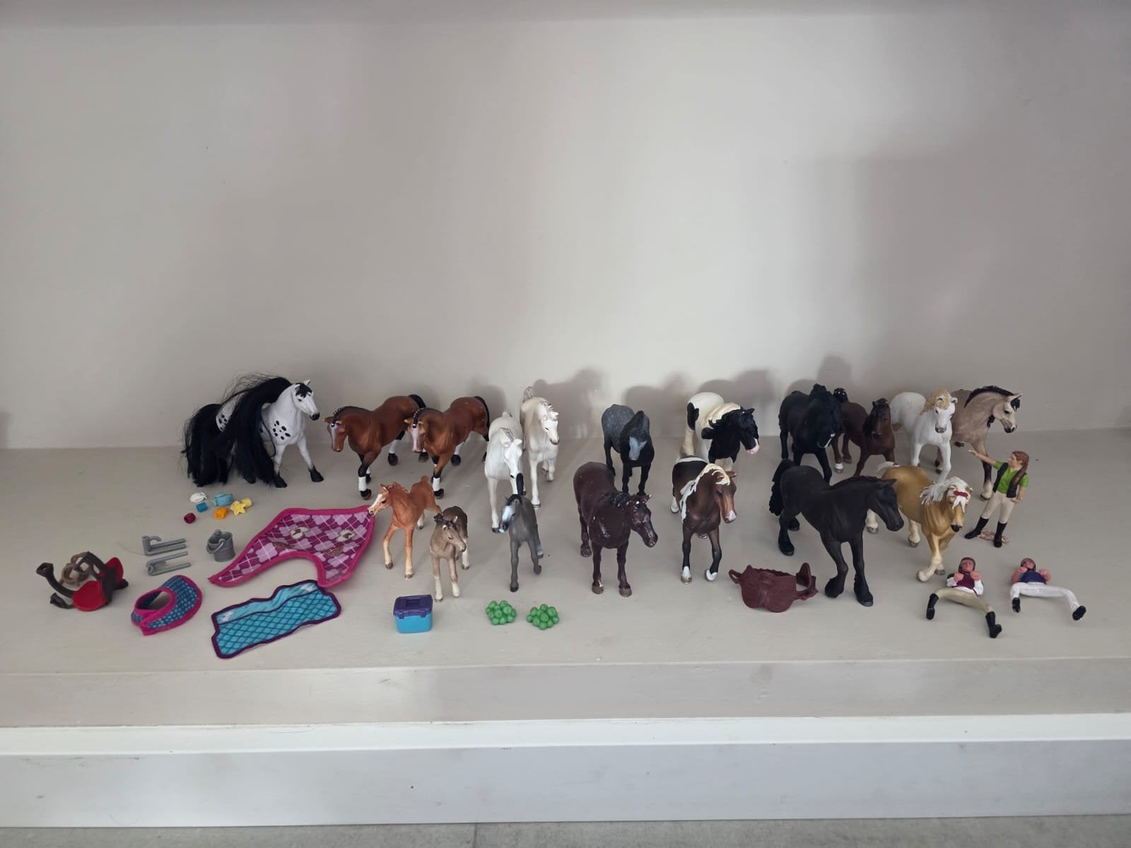 schleich losse paarden, Ophalen of Verzenden, Gebruikt