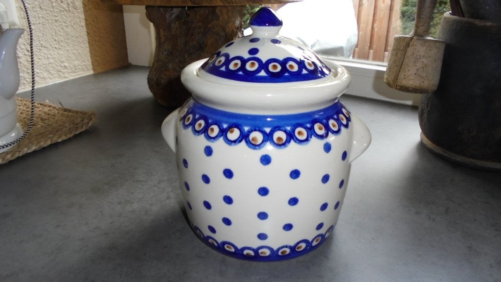 lijkt op bunzlau, ui knoflook pot, doorsnee 14H19cm, Huis en Inrichting, Keuken | Servies, Nieuw, Ophalen of Verzenden, Bord(en)