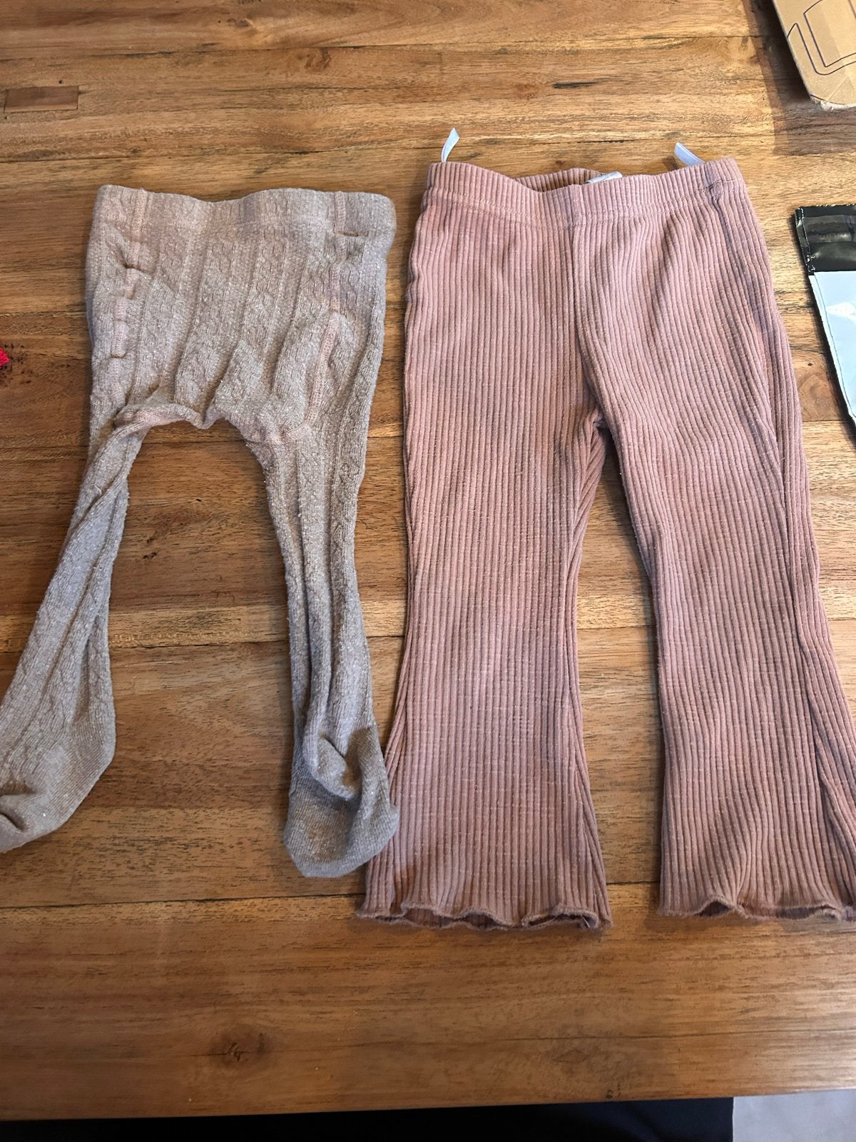 Broek (ribstof) en legging (gebreid) setje maat 80/74-80, Ophalen of Verzenden, Zo goed als nieuw, Jongetje of Meisje