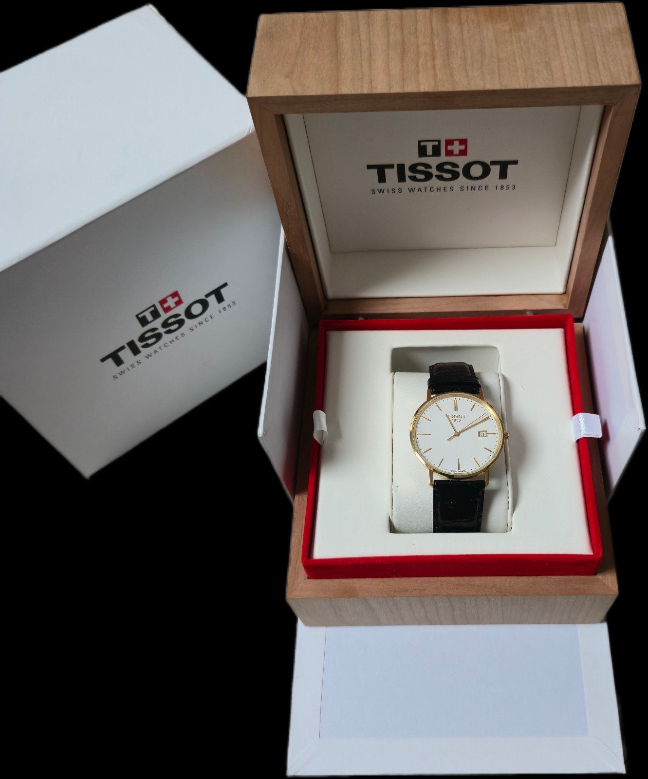 Tissot goud 18K Massief Goud (2020) – Complete Set, Sieraden, Tassen en Uiterlijk, Ophalen of Verzenden, Zo goed als nieuw, Goud