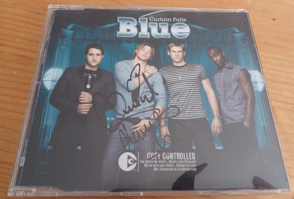 Duncan James,Blue handtekening gesigneerde single, Verzamelen, Ophalen of Verzenden, Zo goed als nieuw, Foto of Kaart
