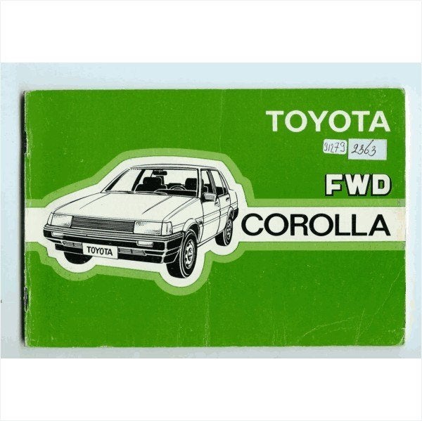 Toyota Corolla FWD Instructieboekje 1983 #2 Nederlands, Ophalen of Verzenden