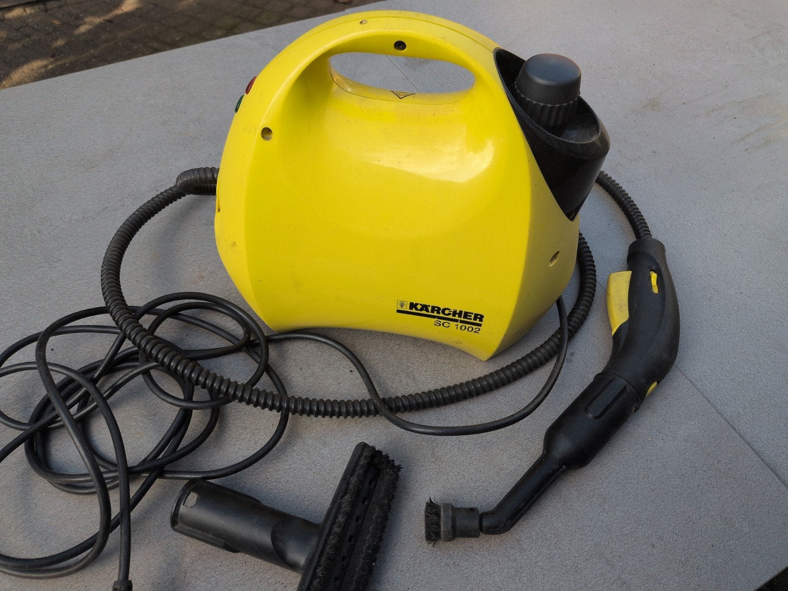 Kärcher SC 1002 Stoomreiniger - Geel, Gebruikt, Inclusief accessoires, Gebruikt, Kärcher, Ophalen of Verzenden
