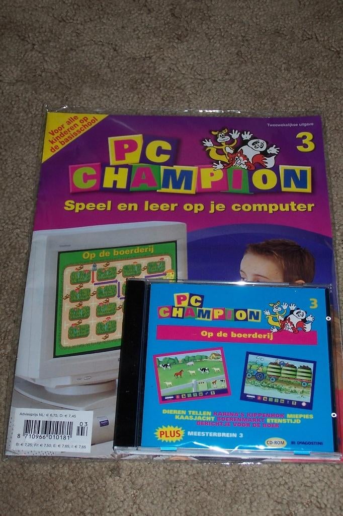 Cd-rom + tijdschrift PC Champion : Op de boerderij (nieuw!), Spelcomputers en Games, Games | Pc, Puzzel en Educatief, 1 speler