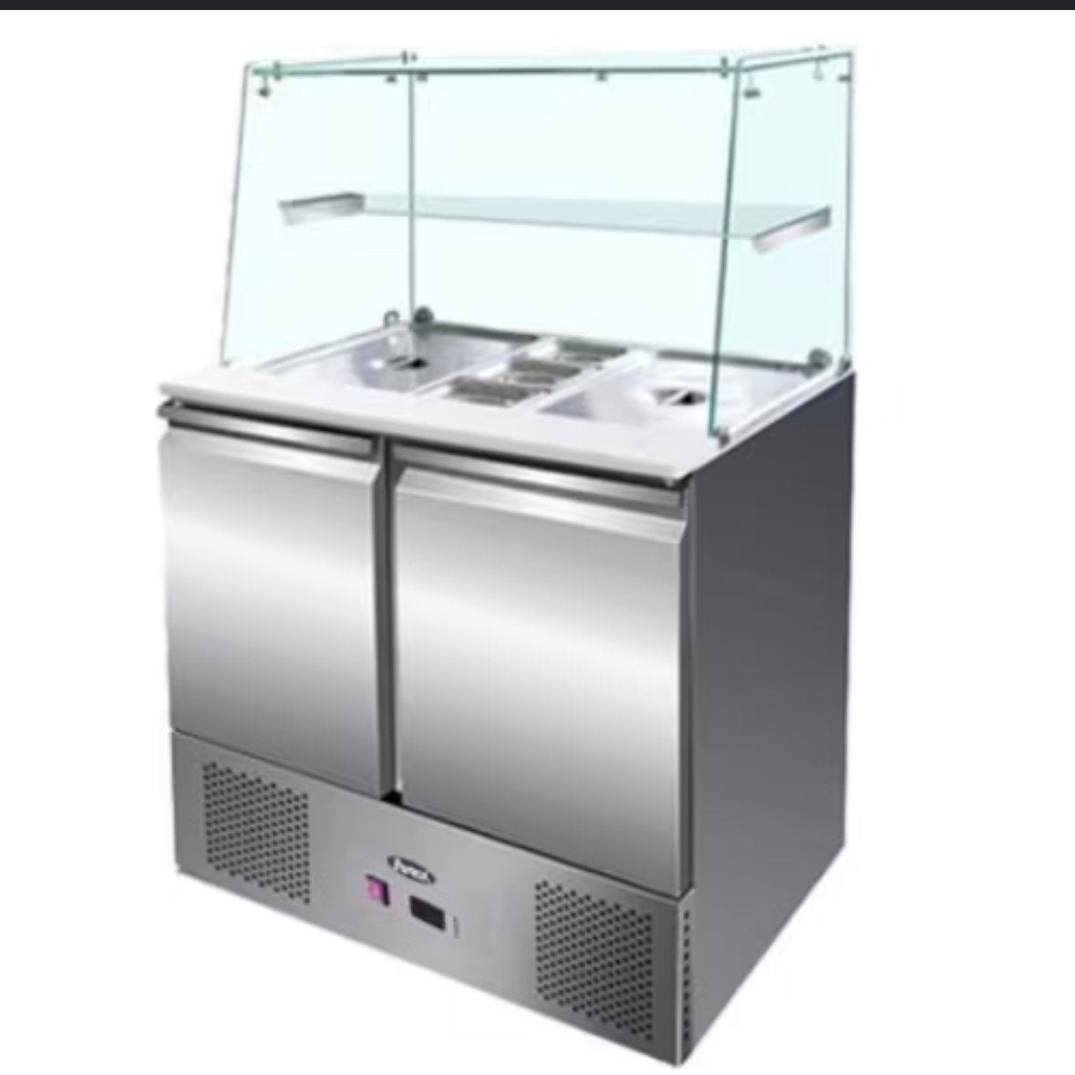 Glazen Opbouw / Hoestegel voor Atosa ESL3811 Saladette Nieuw, Ophalen