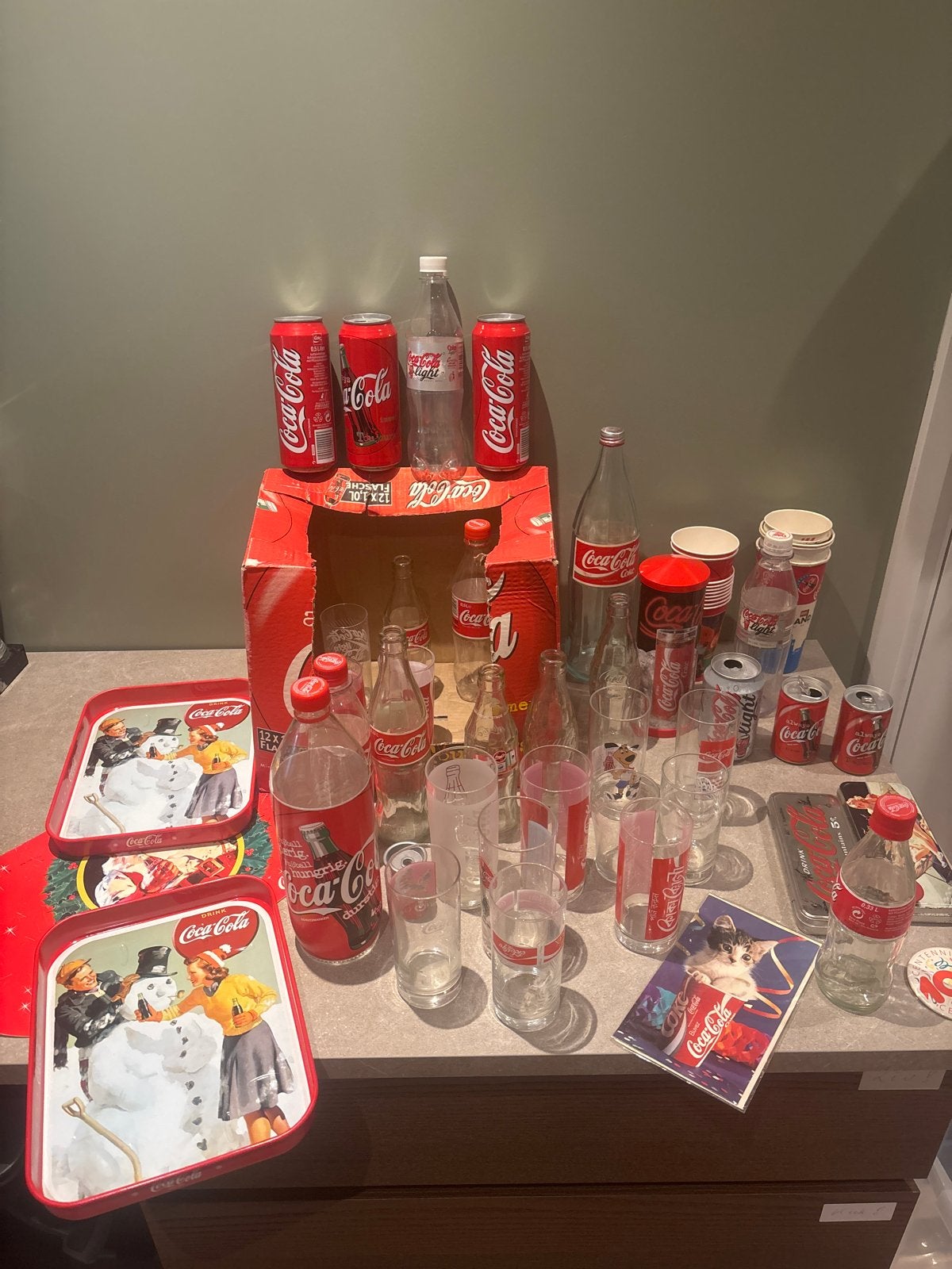Grote Coca-Cola verzameling, Ophalen, Gebruikt