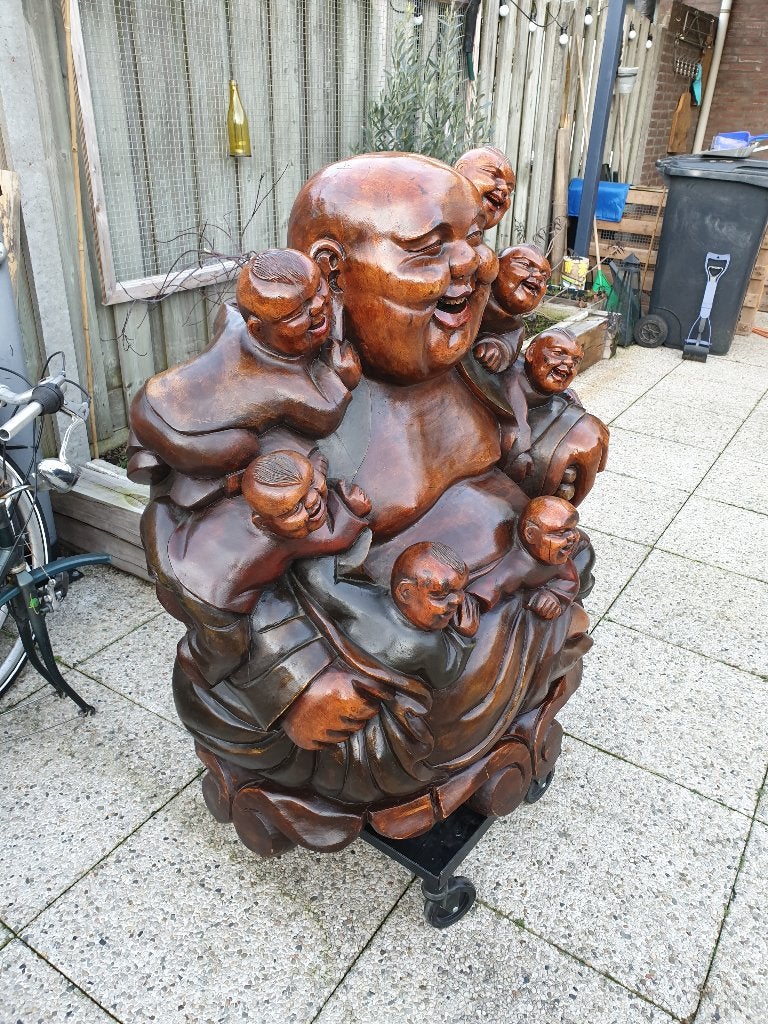 Chinese Boedha, Ophalen, Gebruikt, 92 cm, Hout