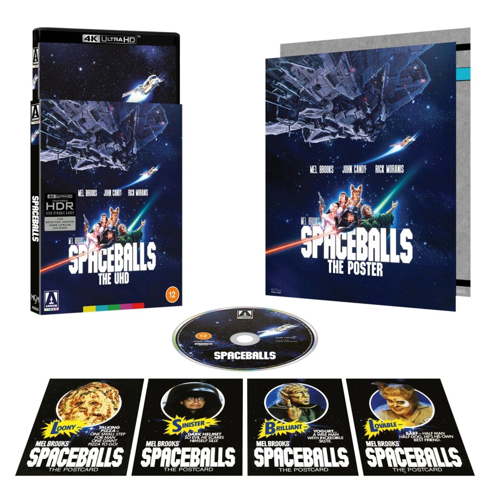 Spaceballs L.E. (Arrow) 4K UHD Blu-Ray UK (Sealed) IMDb 7.4, Ophalen of Verzenden, Nieuw in verpakking, Actie