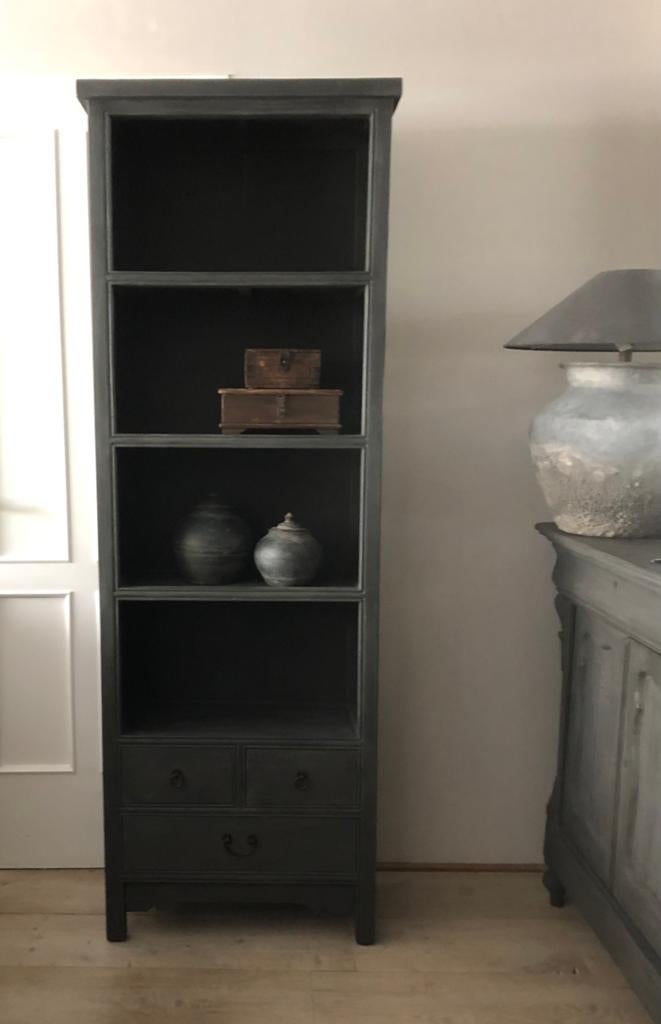 Half open Chinese kast oosters sober sleets, Antiek en Kunst, Ophalen