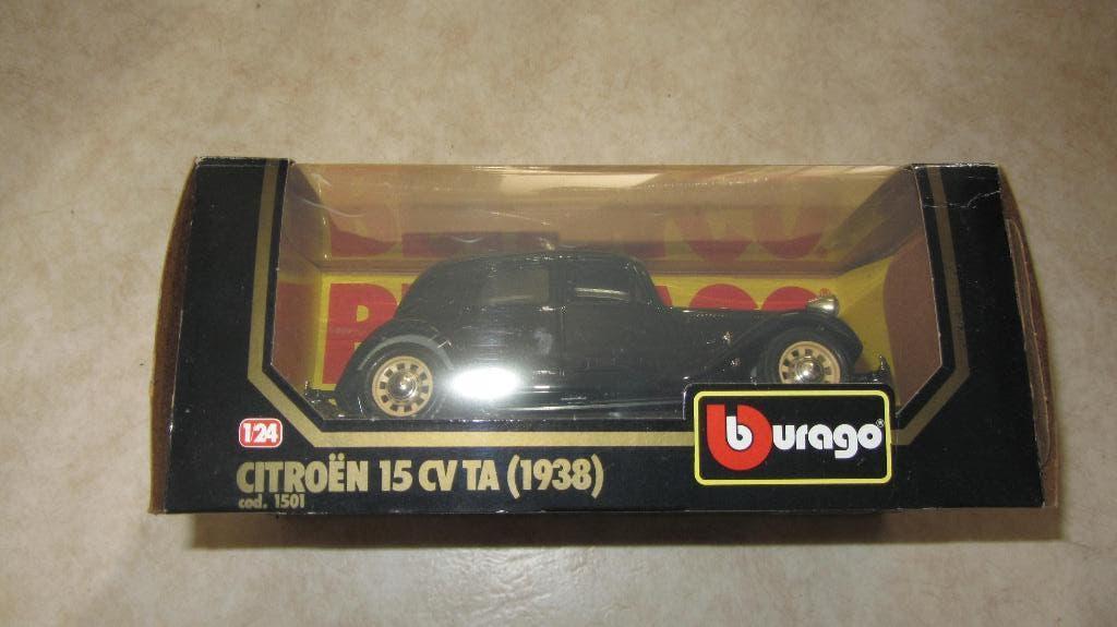 Citroen 15 CV TA (1938) van Burago in OVP, Hobby en Vrije tijd, Modelauto's | 1:24, Ophalen, Zo goed als nieuw, Auto, Bburago