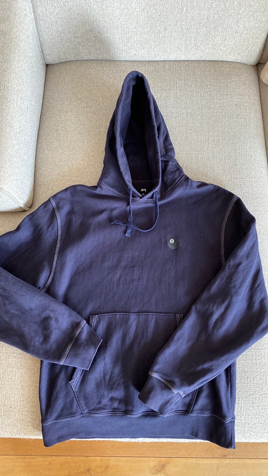 Stussy hoodie blauw xl originele, Ophalen of Verzenden, Zo goed als nieuw, Maat 56/58 (XL), Blauw