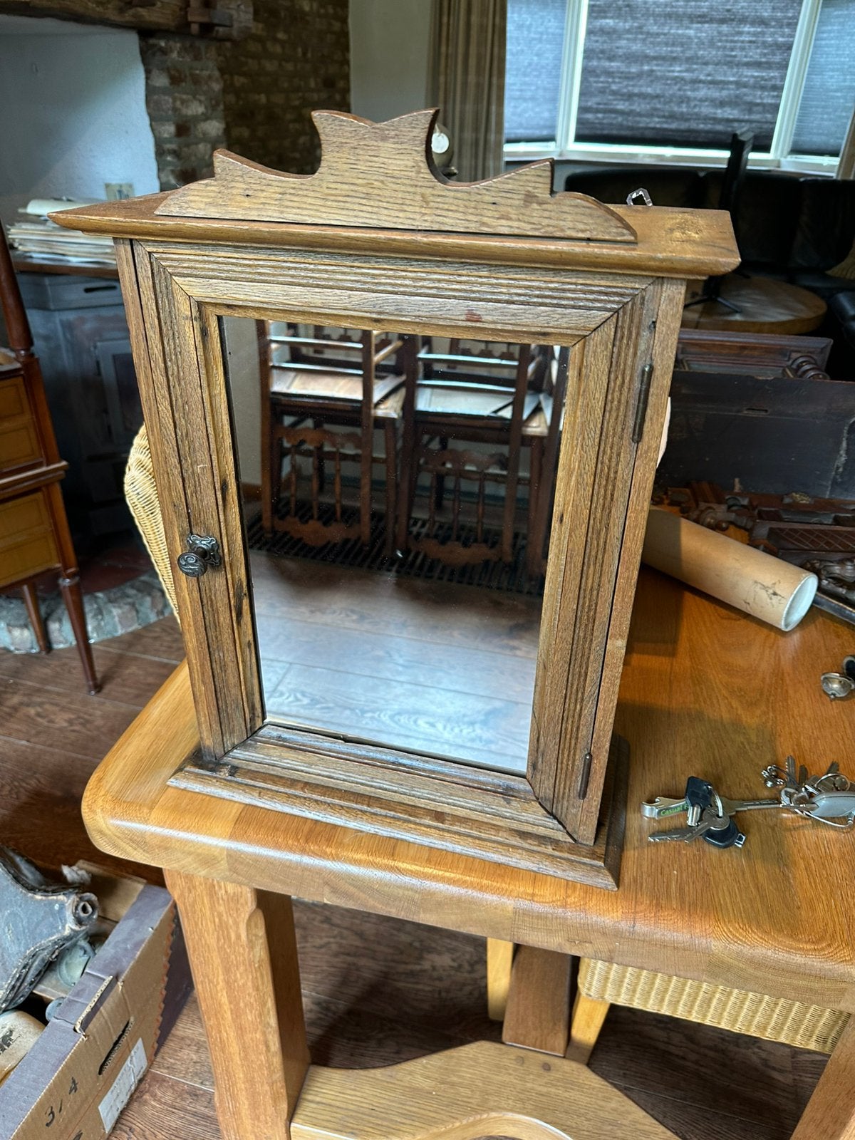 Vintage medicijnkast, Ophalen of Verzenden, Rechthoekig, Minder dan 50 cm