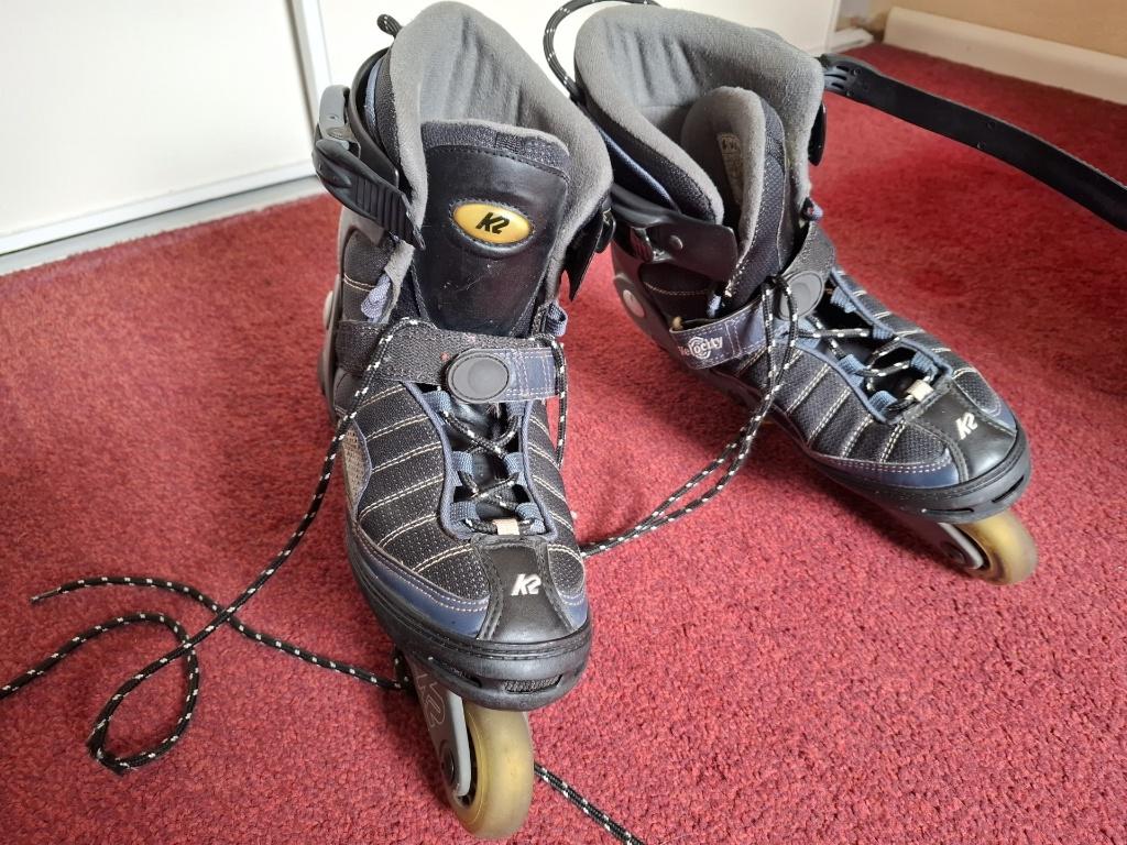 beschermingsset inline skates en gratis K2 Velocity skates, Ophalen, K2, Gebruikt, Dames