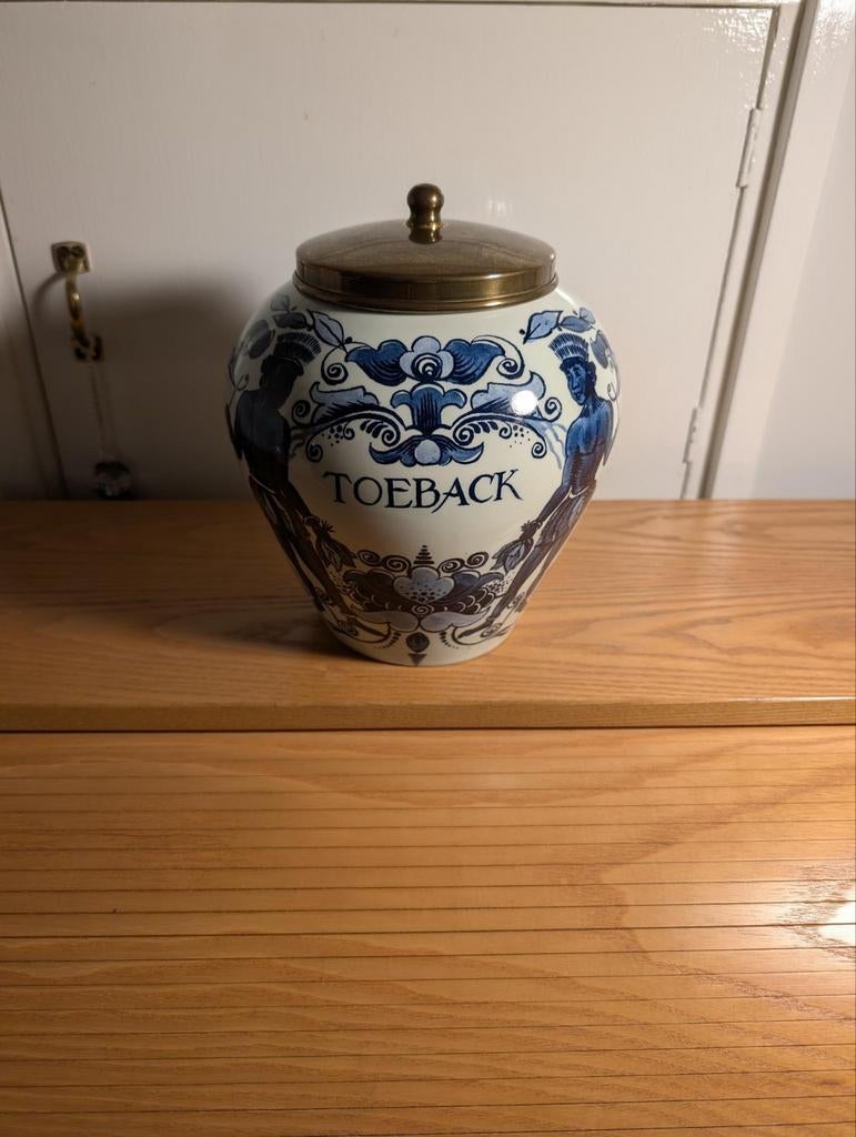 Delfts blauwe tabakspot uit 1950, ophalen in Amstelveen, Ophalen